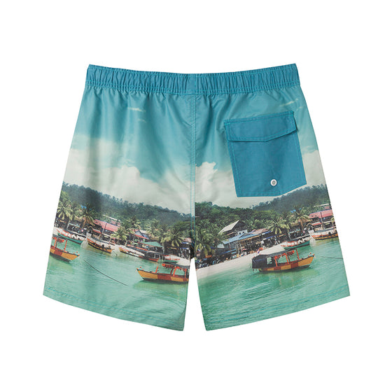 Photo Printed Collection Holiday Swim Shorts