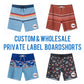 Private label OEM luxury custom boardshorts logo board shorts 19" surf shorts recycle men swim shorts