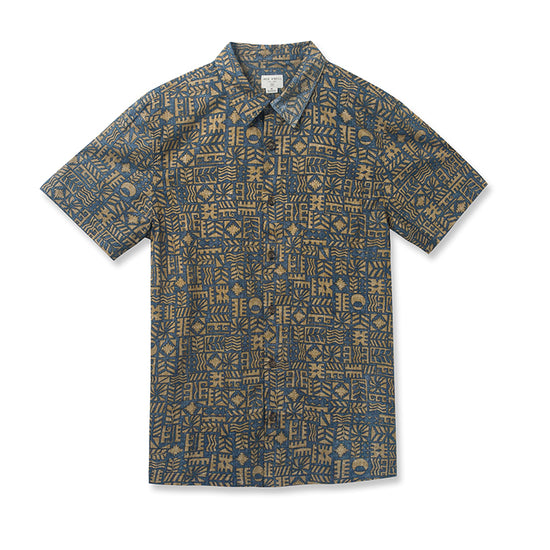 Geometric Element Design Printed Collection Hawaiian Shirts