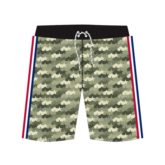 Straight Hem Camouflage Collection Boardshorts