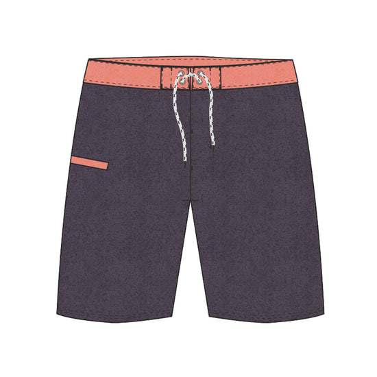 Straight Hem Solid Color Collection Boardshorts