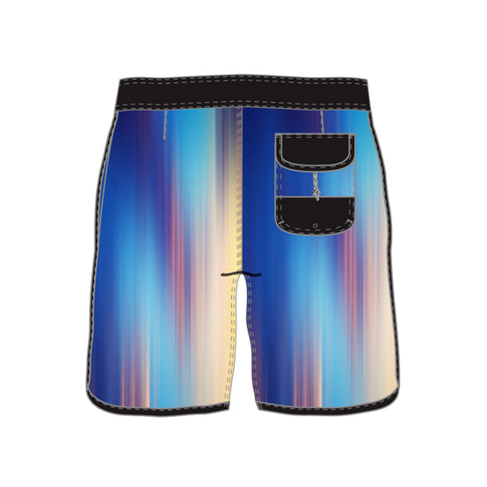 Scollap Hem Color Gradient Collection Swim Trunks