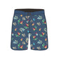 Scollap Hem Pineapple Printed Collection Boardshorts