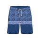 Straight Hem Geo Print & Striped Collection Boardshorts