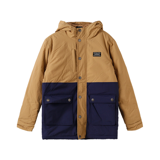 Color Stitching Collection Parka Jacket