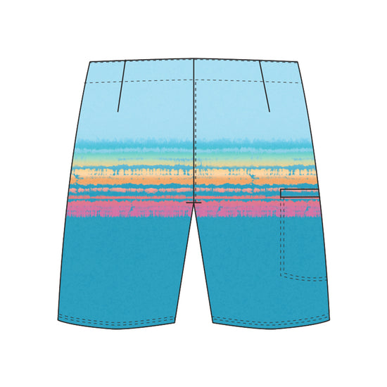 Straight Hem Color Gradient Collection Boardshorts