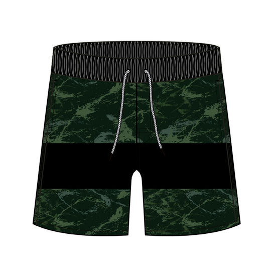 Straight Hem Camouflage Collection Swim Trunks
