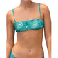 Mature Women Leaf Print Bikini Suit Customization