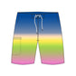 Straight Hem Color Gradient Collection Boardshorts