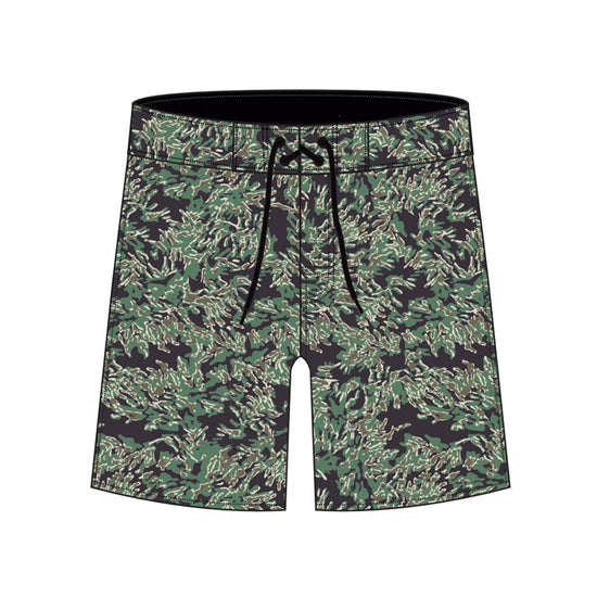 Straight Hem Camouflage Collection Boardshorts