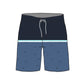 Straight Hem Striped & Small Elements Collection Boardshorts