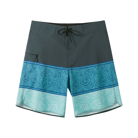Geometric Stitching Design Collection Performance Board Shorts