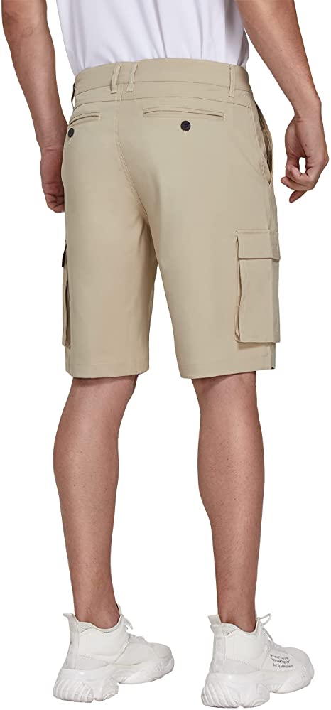 Men Custom Pattern Style With Single Buttons Cargo Hybrid Shorts