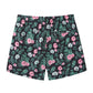 Flowers&Leaf Printed Collection Holiday Swim Shorts