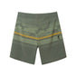 Striped Design Collection Performance Board Shorts