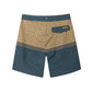 Leaf & Colorblock Design Collection Performance Board Shorts