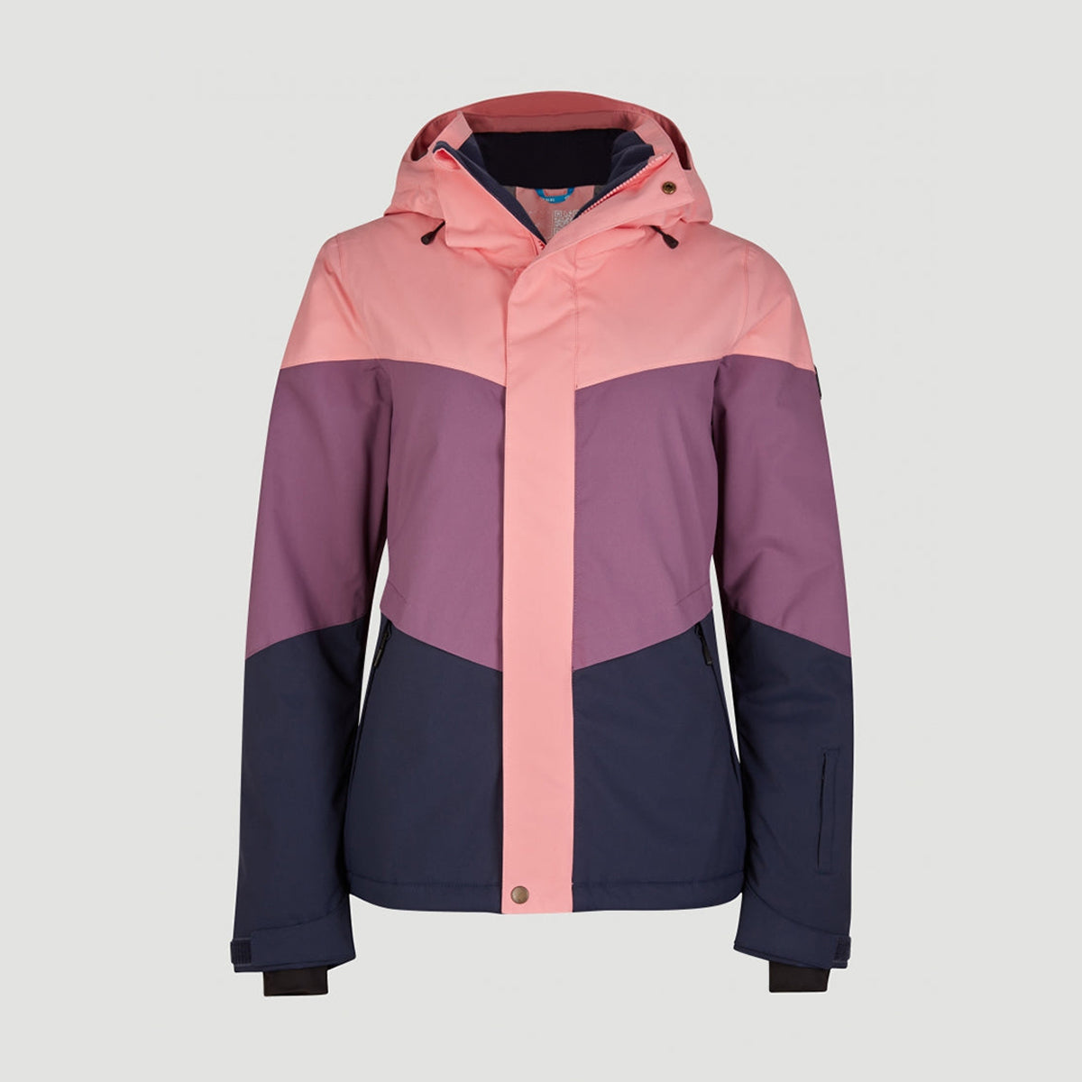 Colorblock Outdoor Jacket Ladies Colorblock Waterproof Windproof Outdoor Jacket – worldtextile