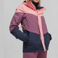 Ladies Colorblock Waterproof Windproof Outdoor Jacket